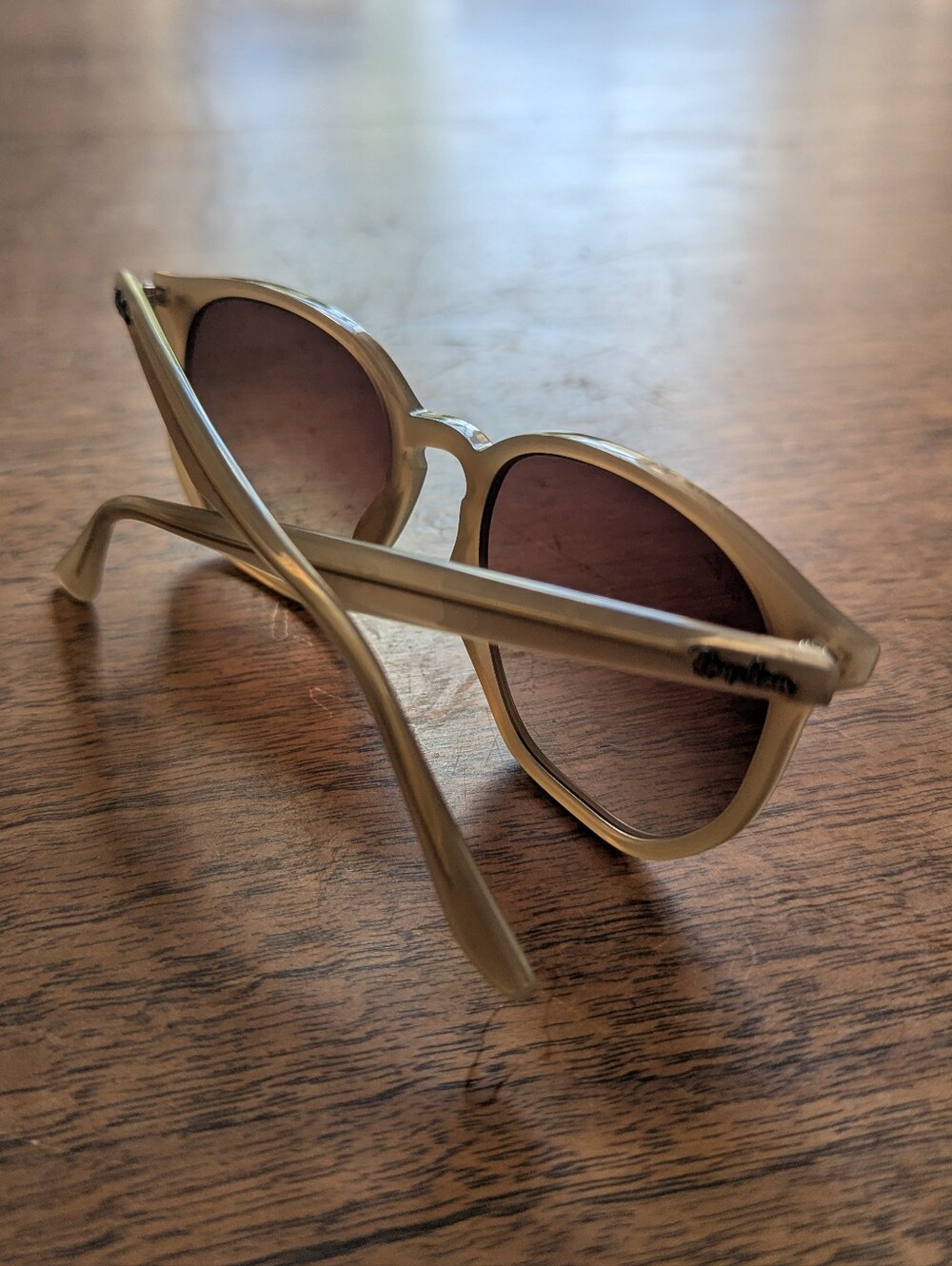 Ray-Ban Hexagonal Sunglasses Beige Frame - Picture 4 of 6